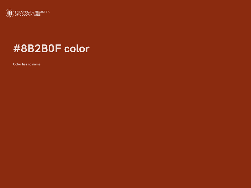 #8B2B0F color image