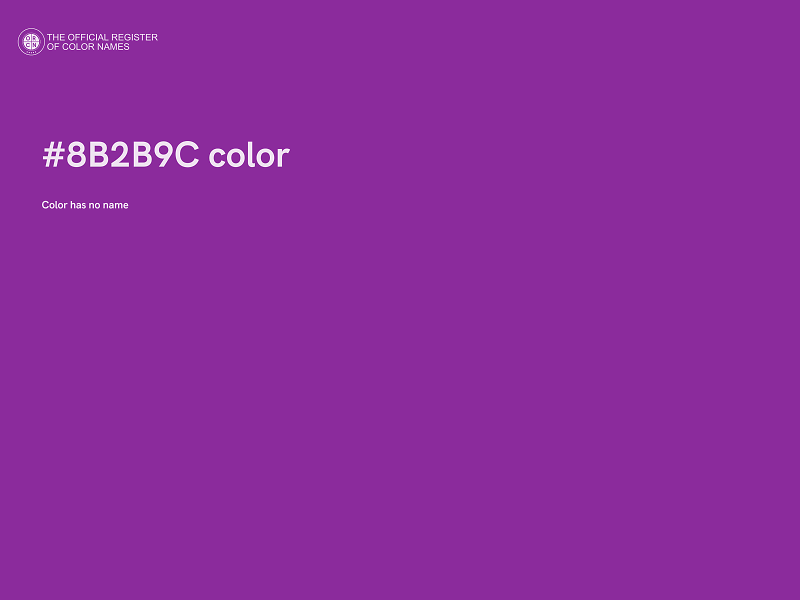 #8B2B9C color image