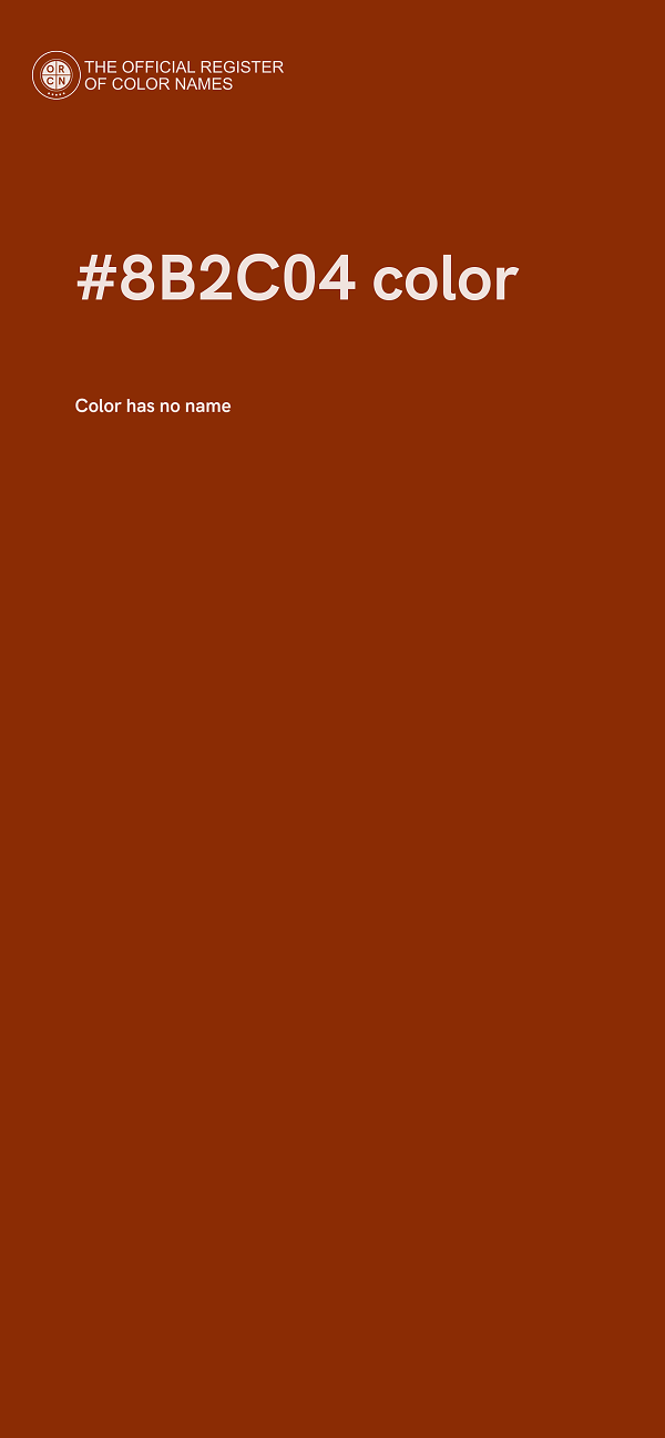 #8B2C04 color image