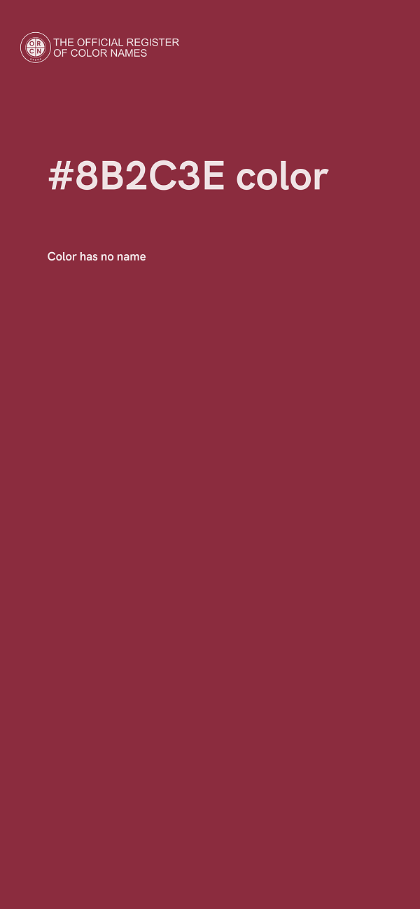 #8B2C3E color image