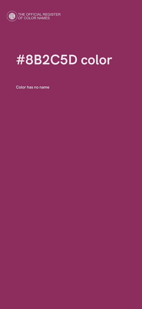 #8B2C5D color image