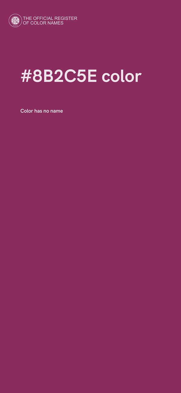 #8B2C5E color image