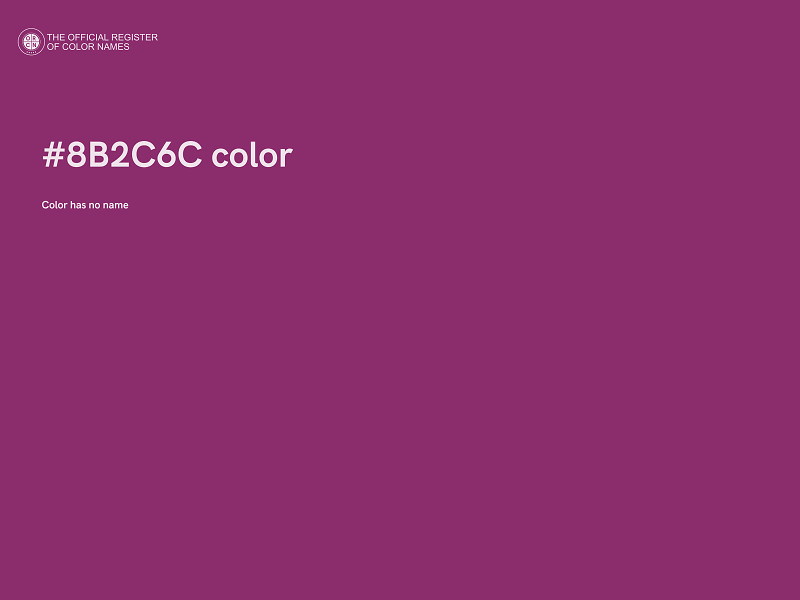 #8B2C6C color image