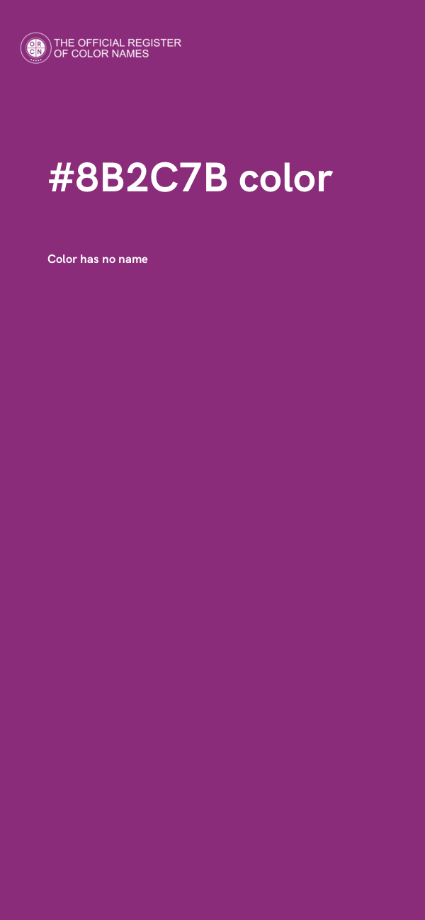 #8B2C7B color image