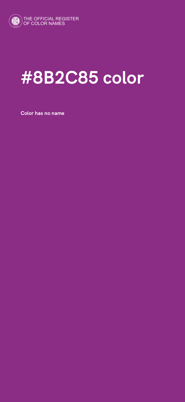 #8B2C85 color image