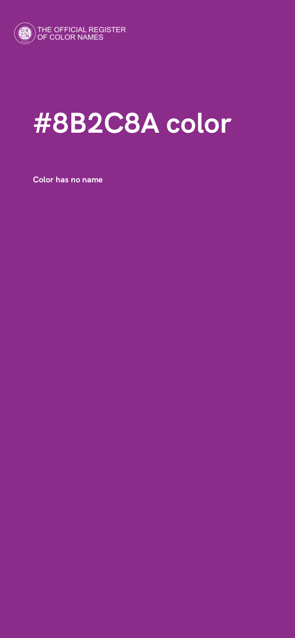 #8B2C8A color image