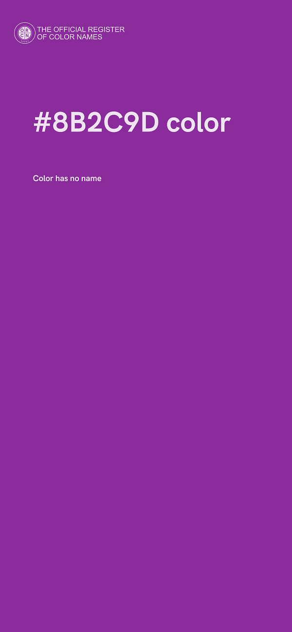#8B2C9D color image