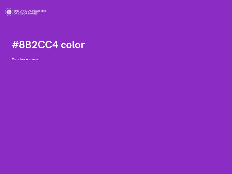 #8B2CC4 color image