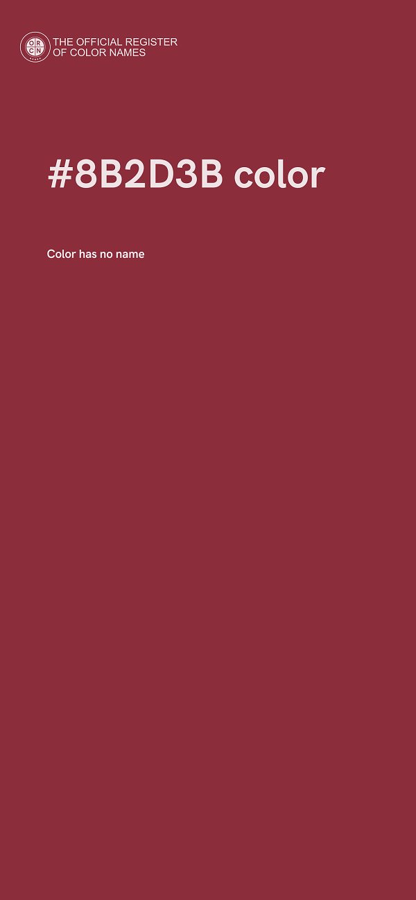 #8B2D3B color image
