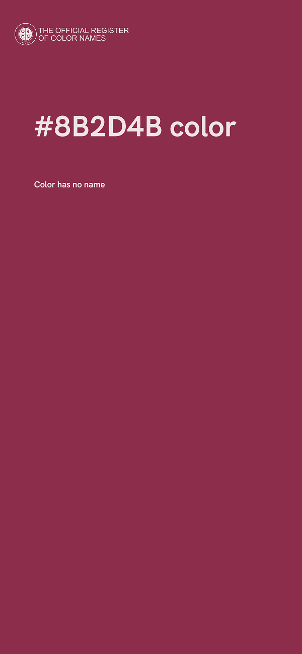 #8B2D4B color image