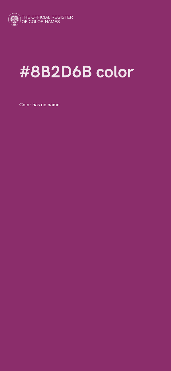 #8B2D6B color image