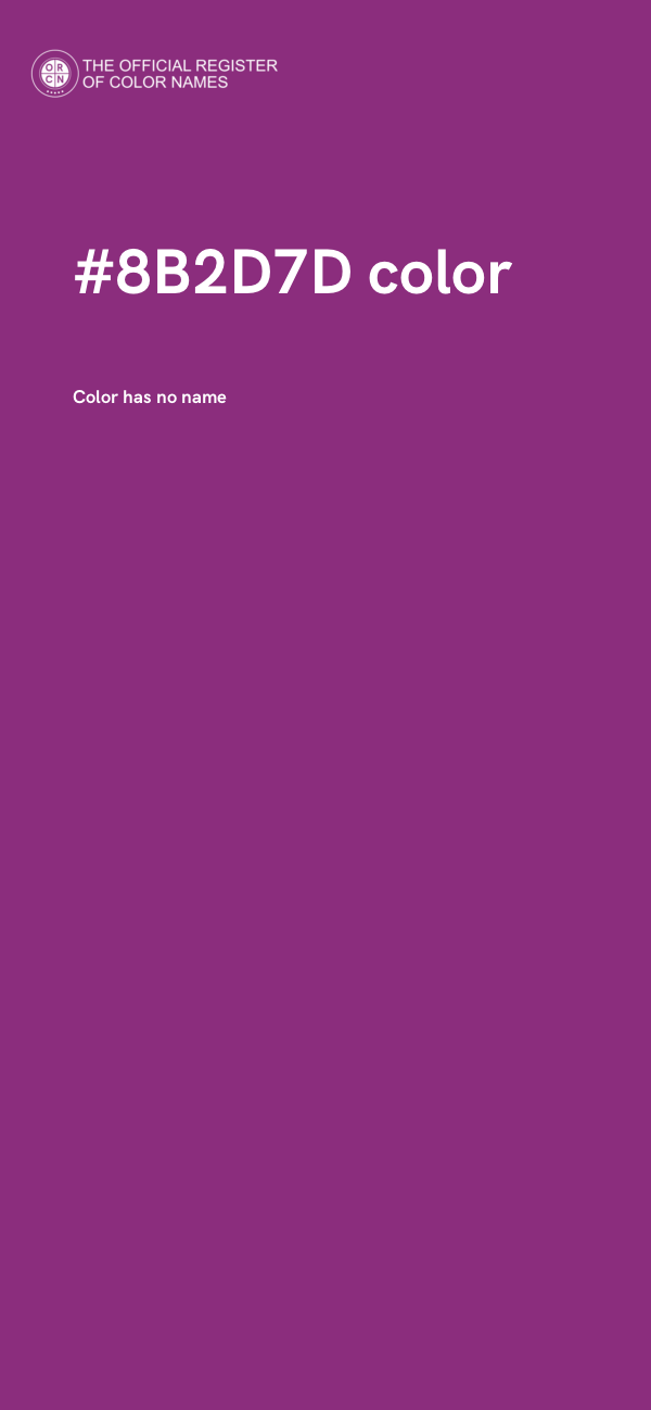 #8B2D7D color image