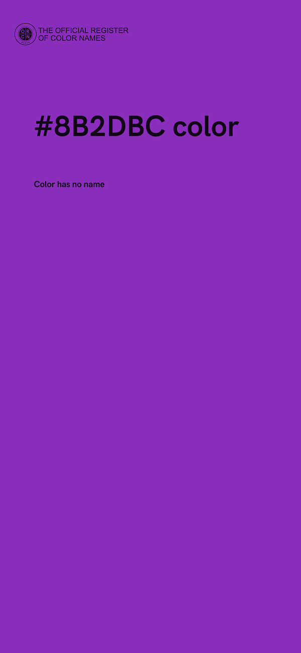 #8B2DBC color image