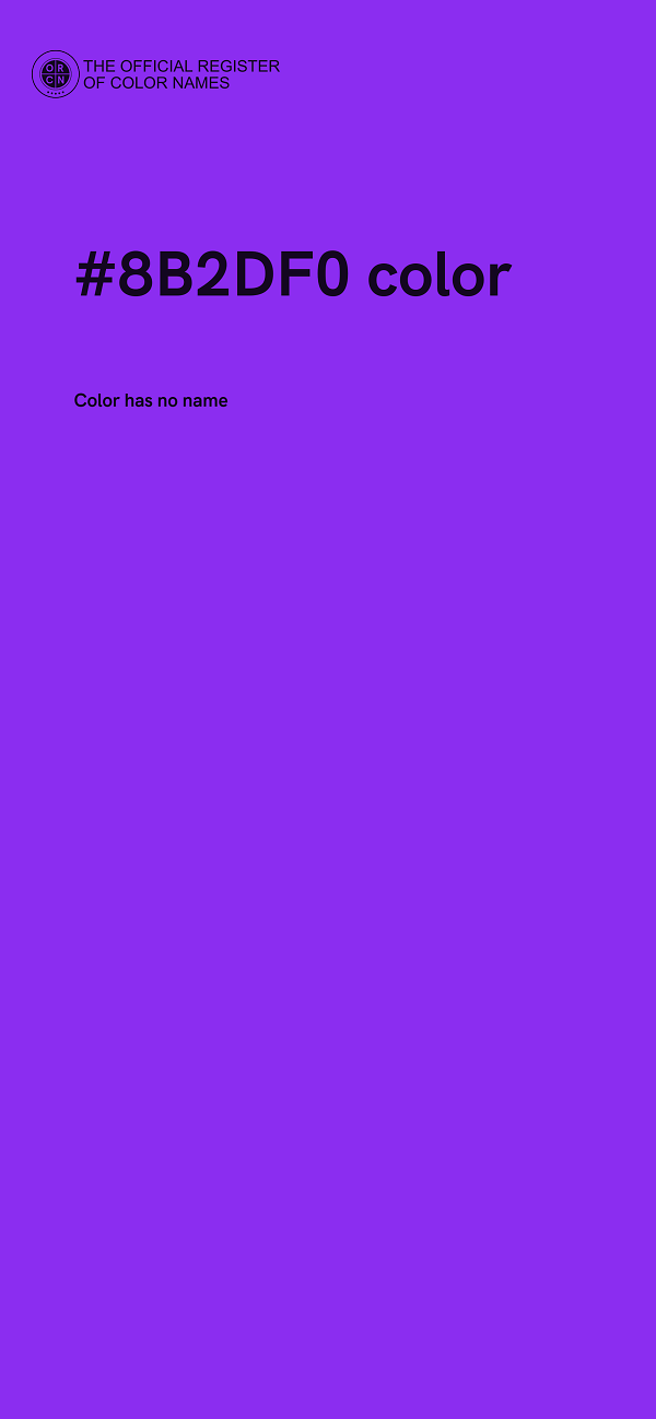 #8B2DF0 color image