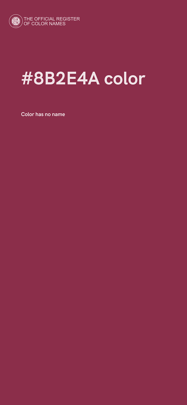 #8B2E4A color image