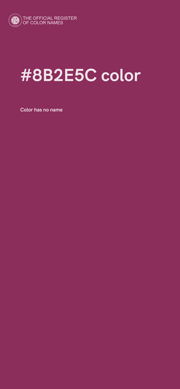 #8B2E5C color image