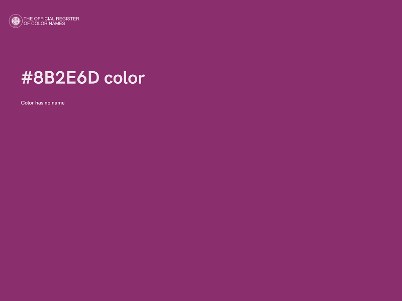 #8B2E6D color image