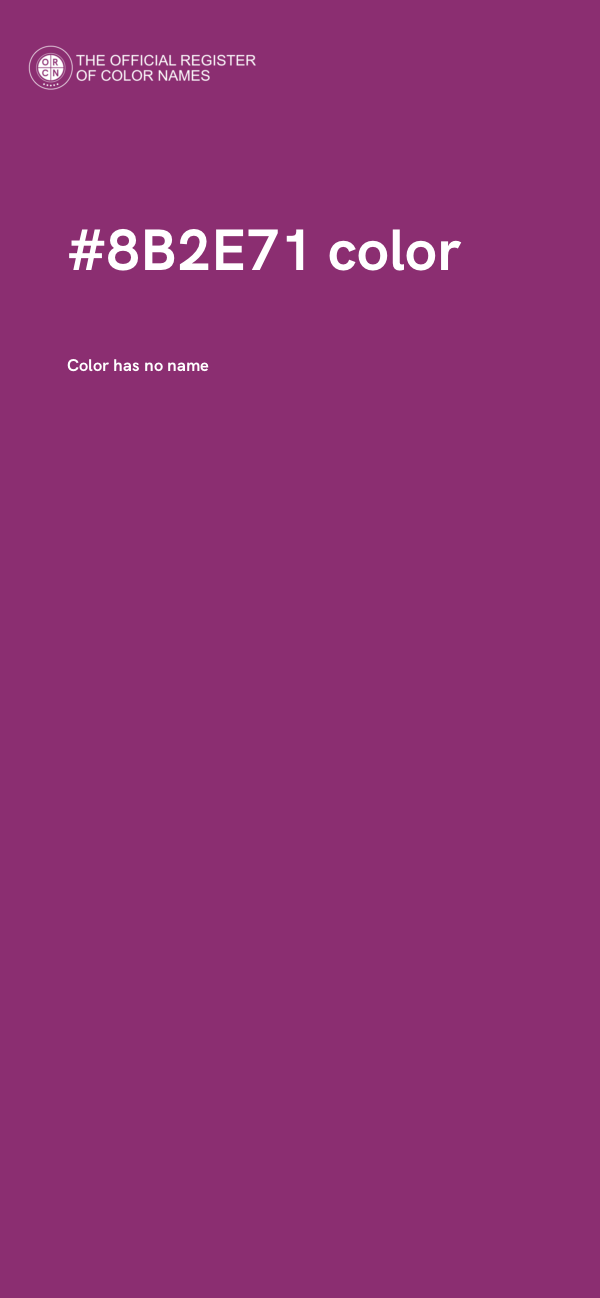 #8B2E71 color image