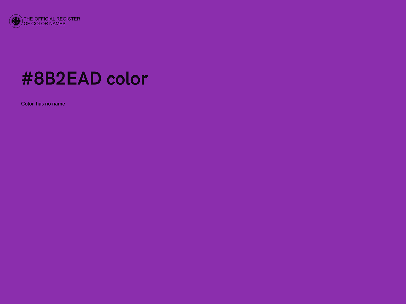 #8B2EAD color image