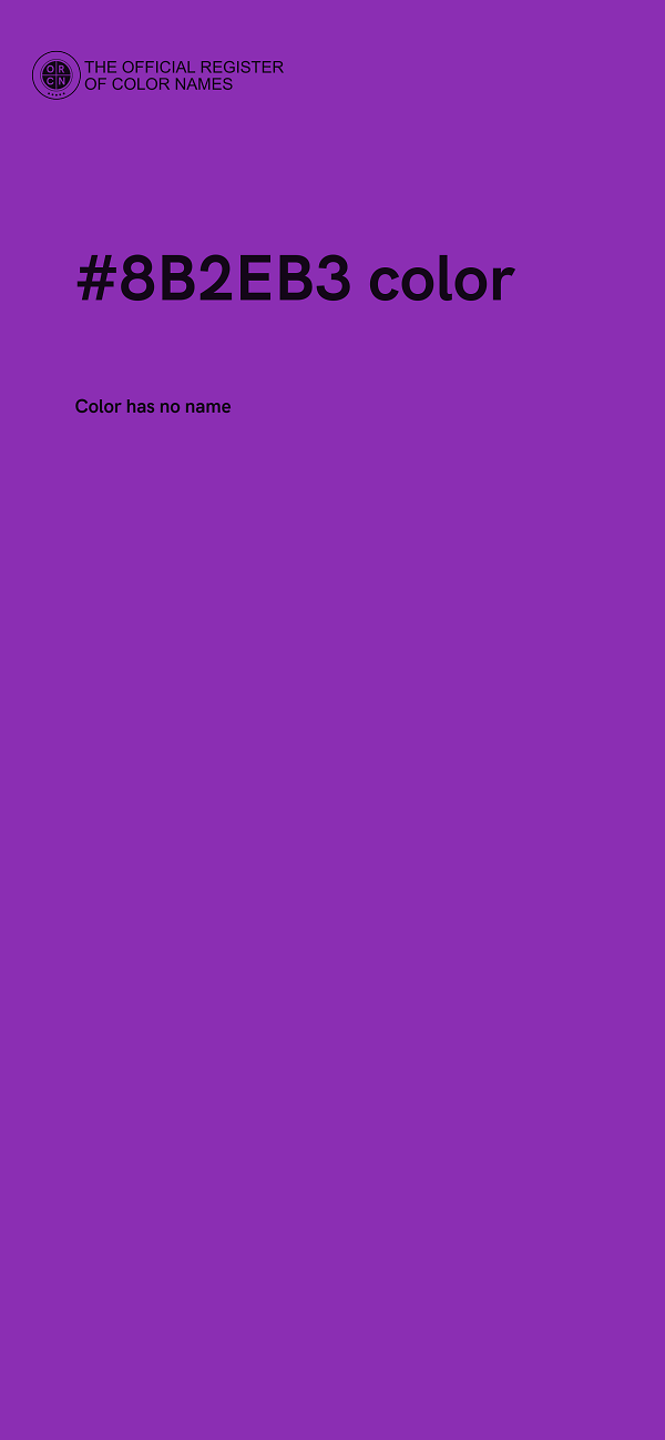 #8B2EB3 color image