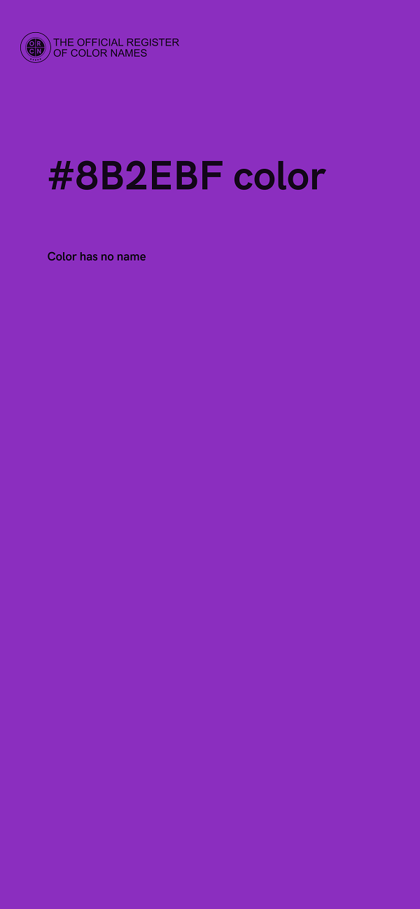 #8B2EBF color image