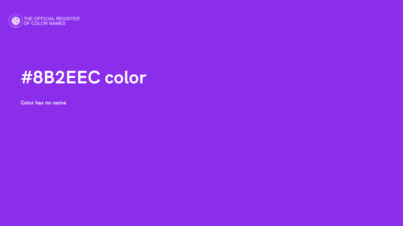 #8B2EEC color image