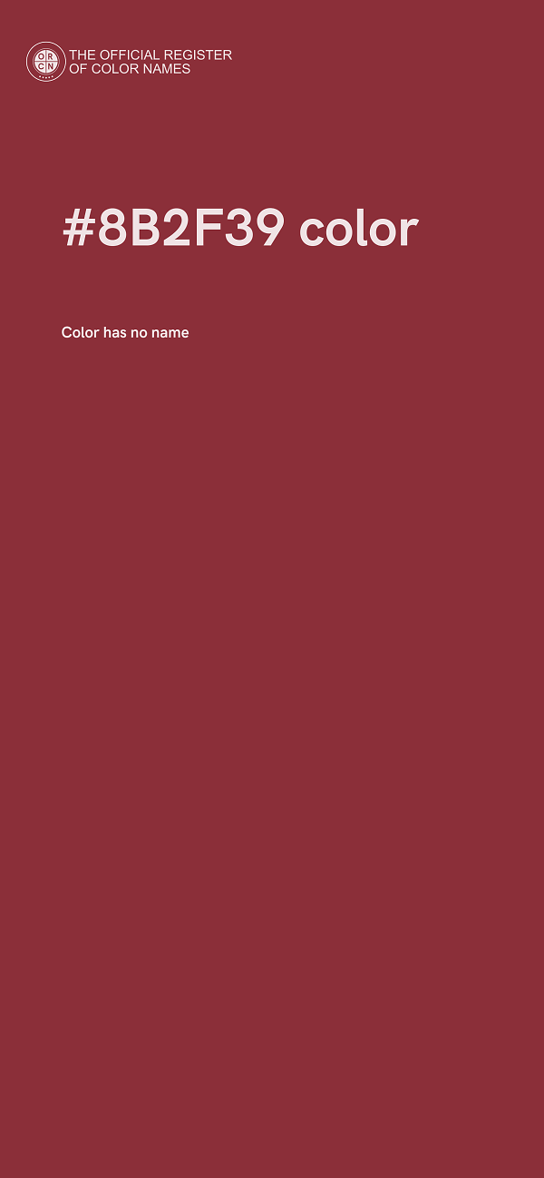#8B2F39 color image