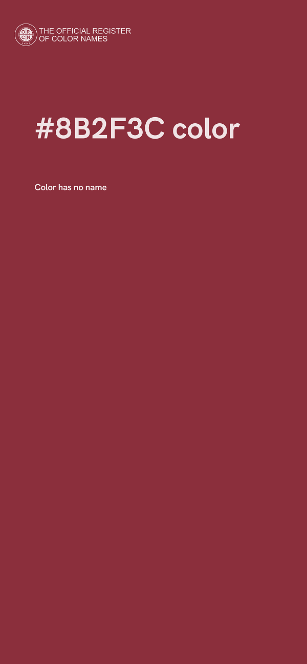 #8B2F3C color image