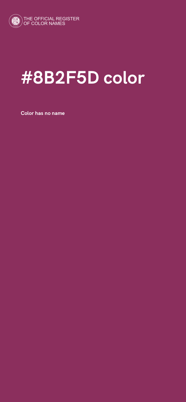 #8B2F5D color image
