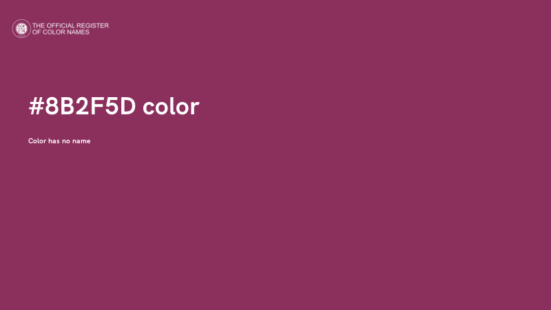 #8B2F5D color image