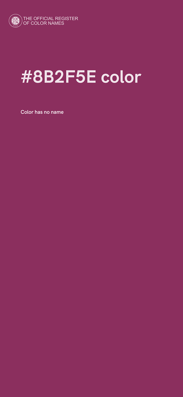 #8B2F5E color image