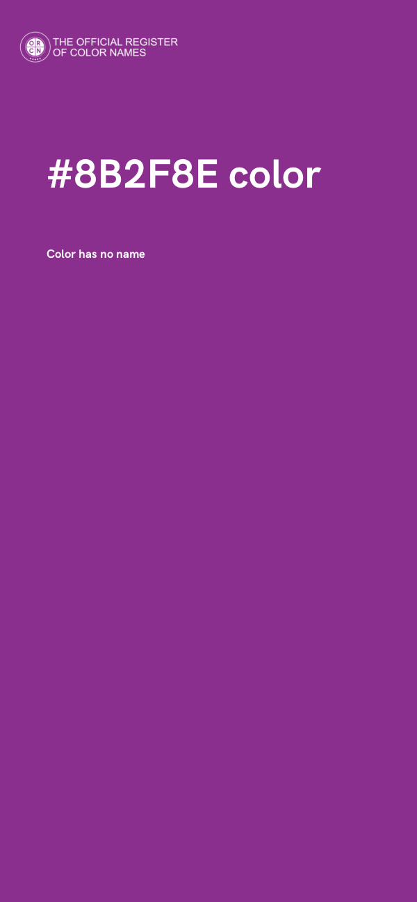#8B2F8E color image