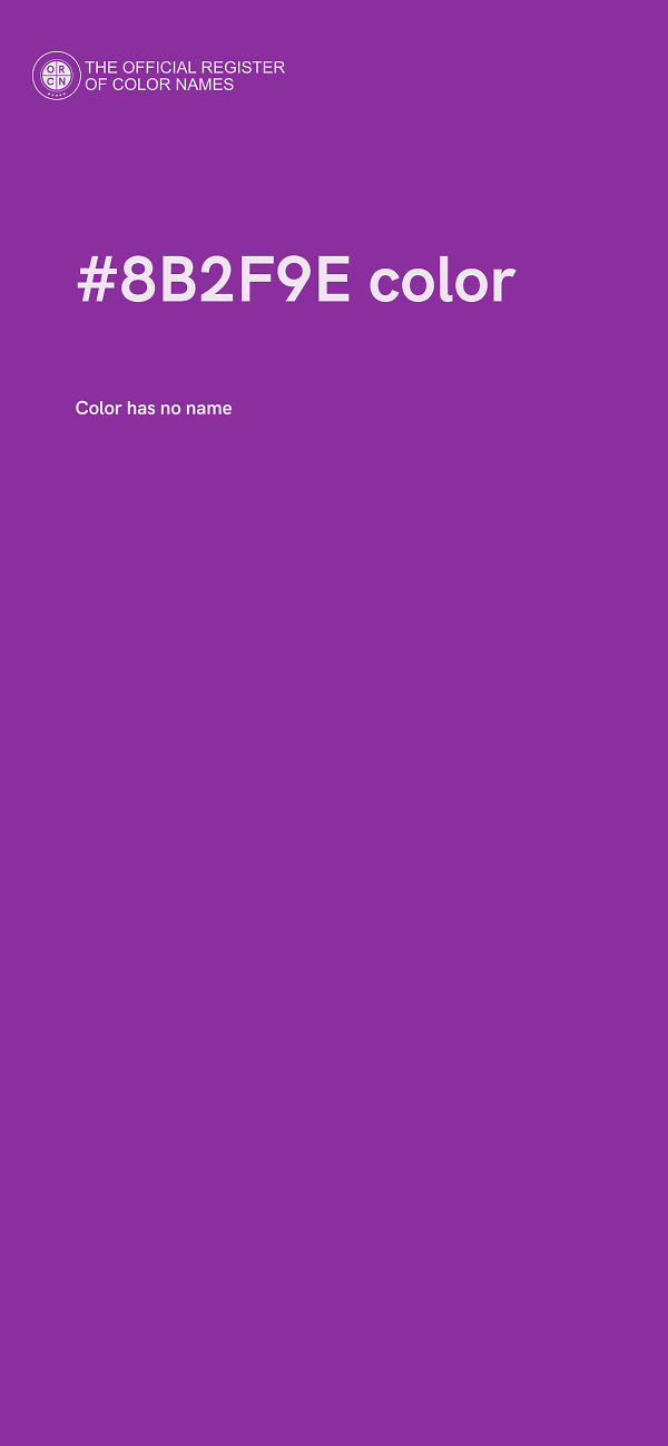 #8B2F9E color image