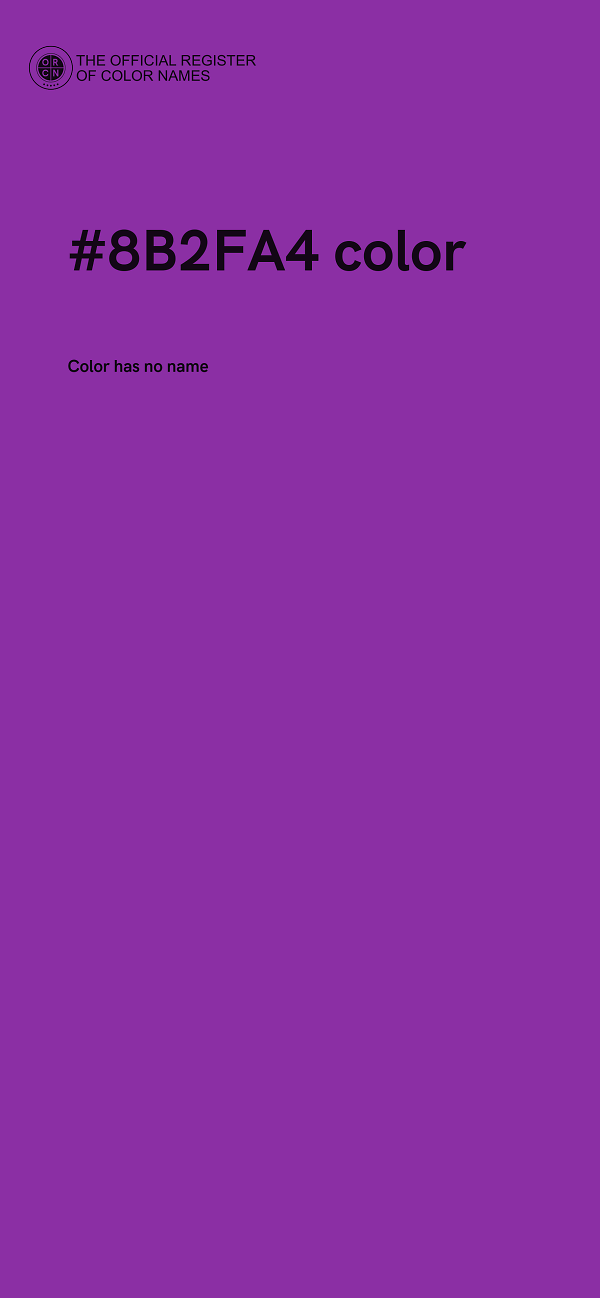 #8B2FA4 color image