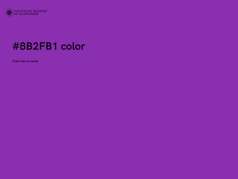 #8B2FB1 color image