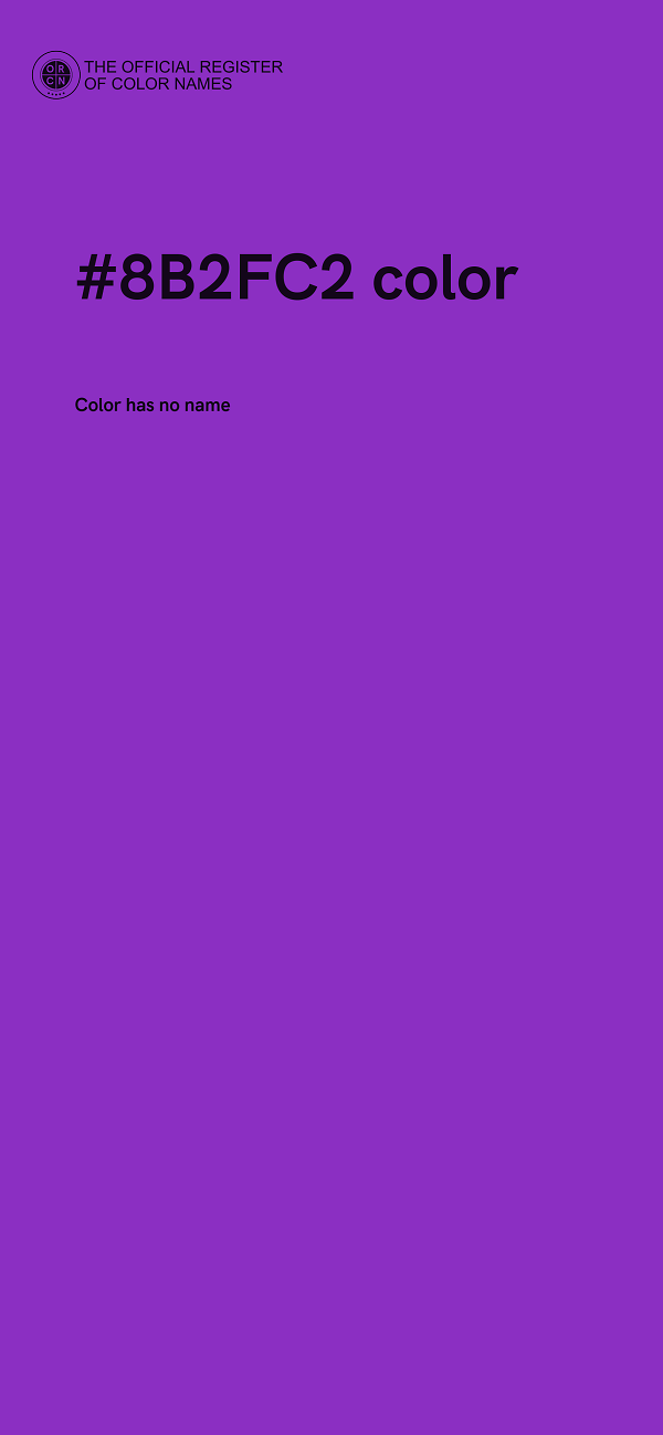 #8B2FC2 color image