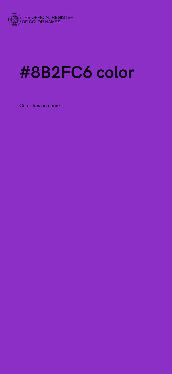 #8B2FC6 color image