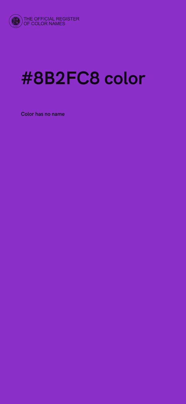 #8B2FC8 color image