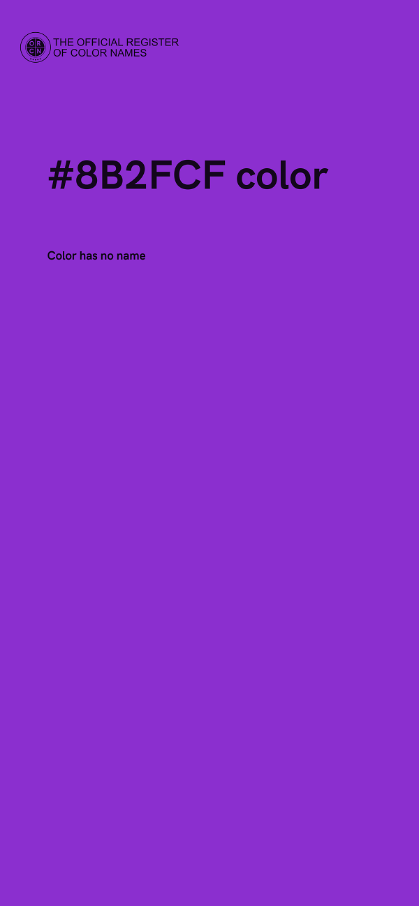 #8B2FCF color image