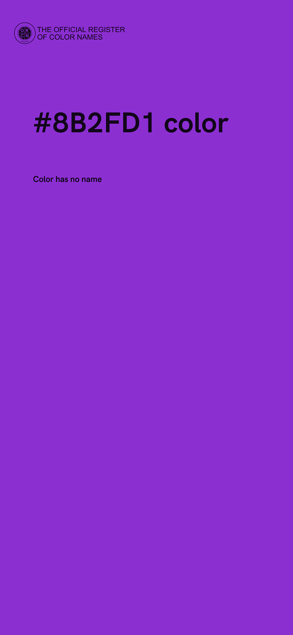 #8B2FD1 color image