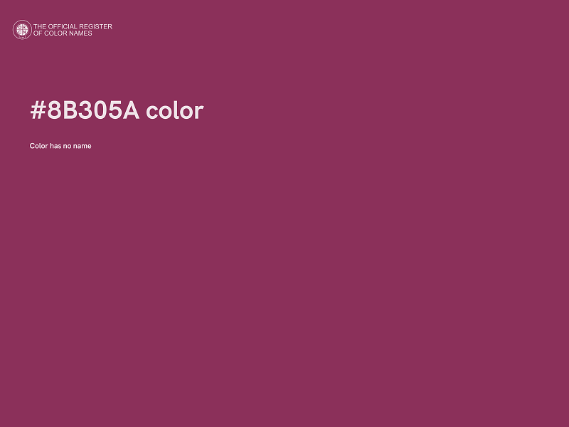 #8B305A color image