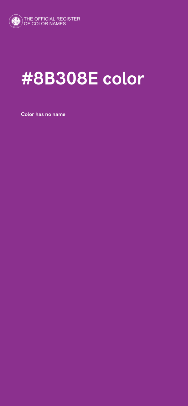 #8B308E color image