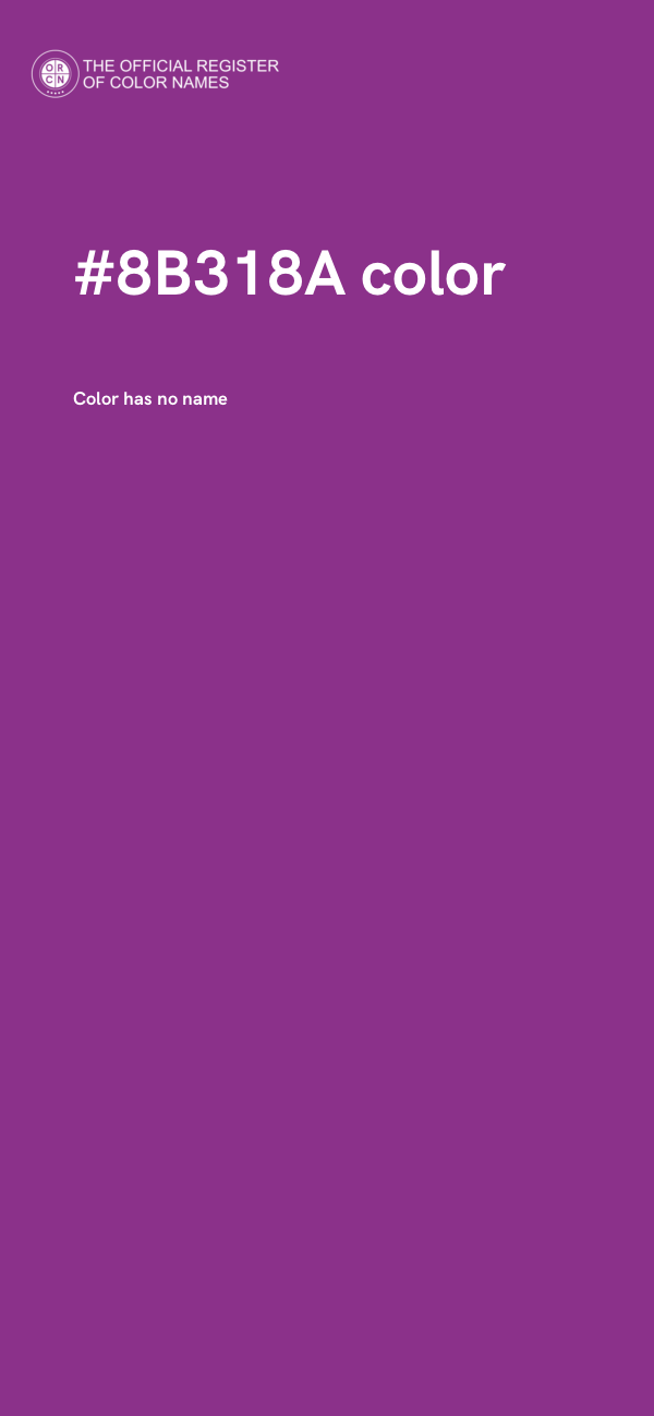 #8B318A color image