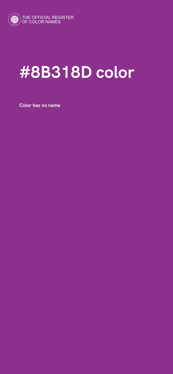 #8B318D color image