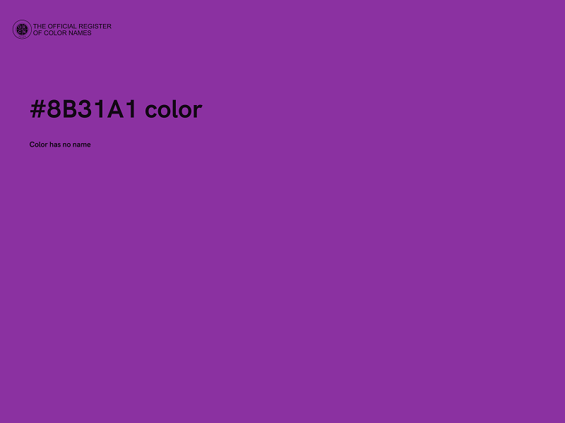 #8B31A1 color image