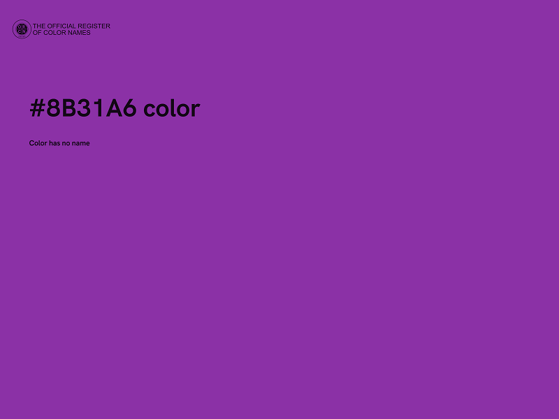 #8B31A6 color image