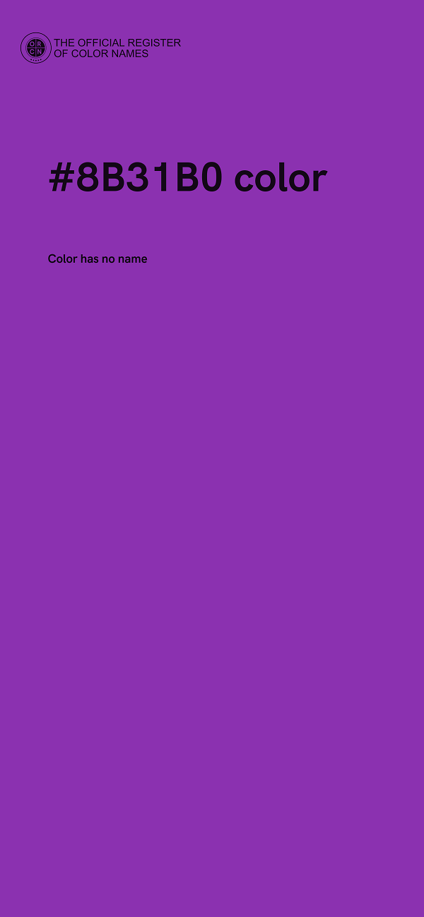 #8B31B0 color image