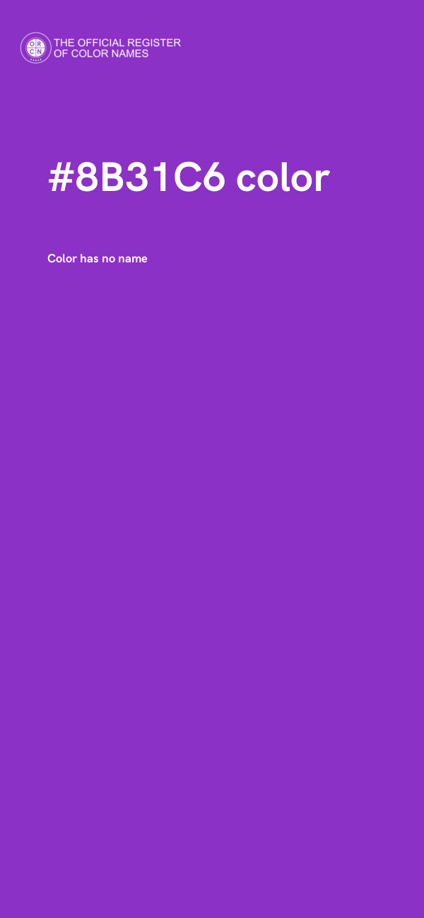 #8B31C6 color image