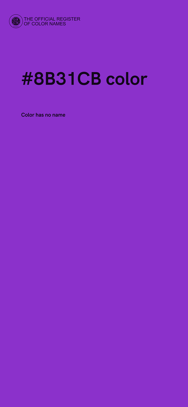 #8B31CB color image