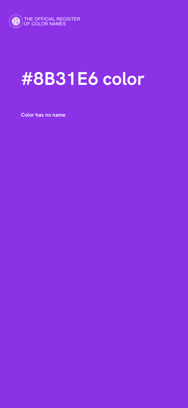 #8B31E6 color image